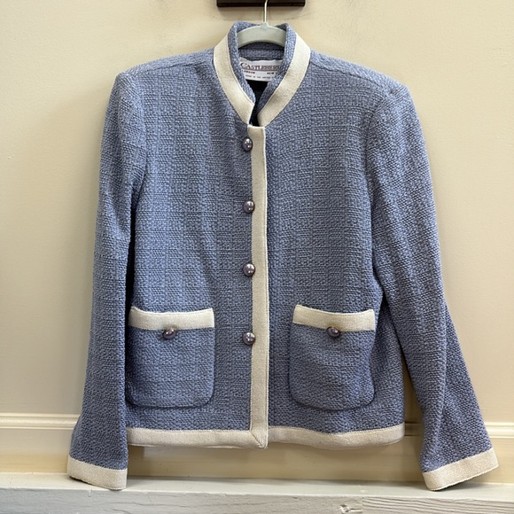 Castleberry size 6 vintage Knit Sweater jacket - Picture 1 of 5